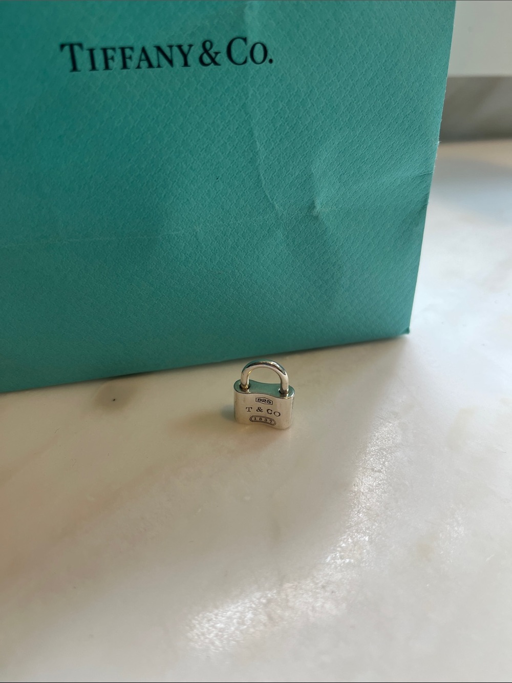 Tiffany & Co. Silver 1837 lock charm